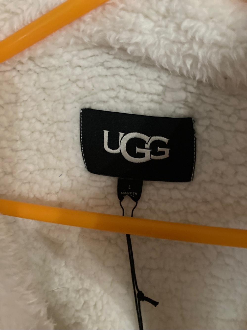 UGG Cream Sherpa Zip Jacket - Picture 2 of 10
